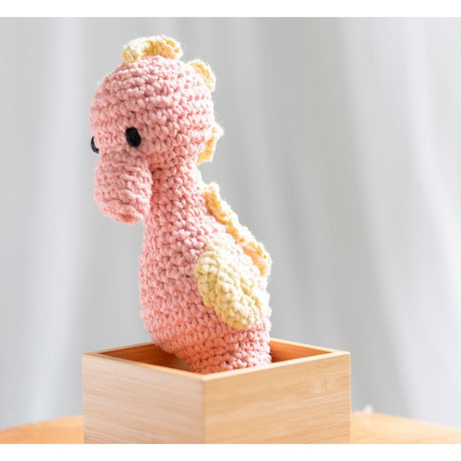 PAK136700 Eco Barbante Milano Apricot Cotton Seahorse Crochet Amigurumi Kit