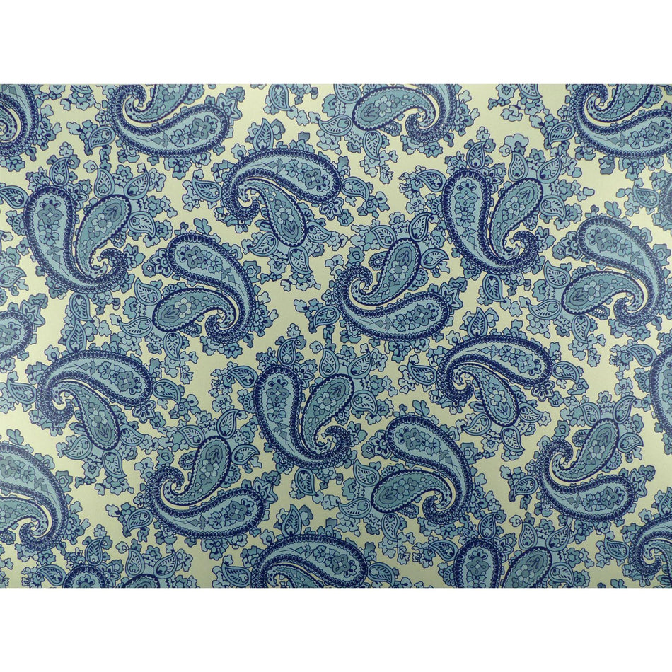 Pearl Gold Backed Blue Paisley Paper Guitar Body Decal - 420x295mm