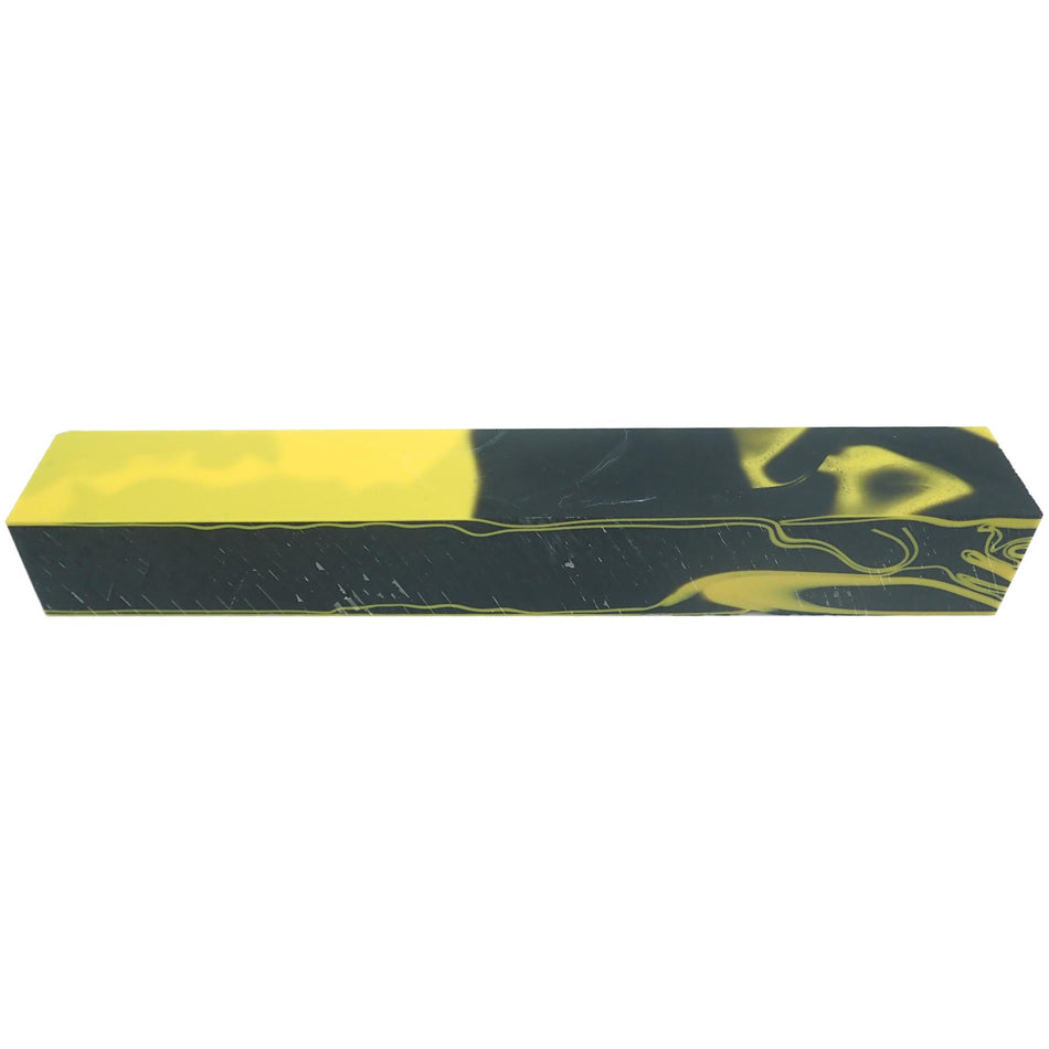 Yellow Jacket Abstract Kirinite Acrylic Pen Blank - 150x20x20mm, 6x3/4x3/4"