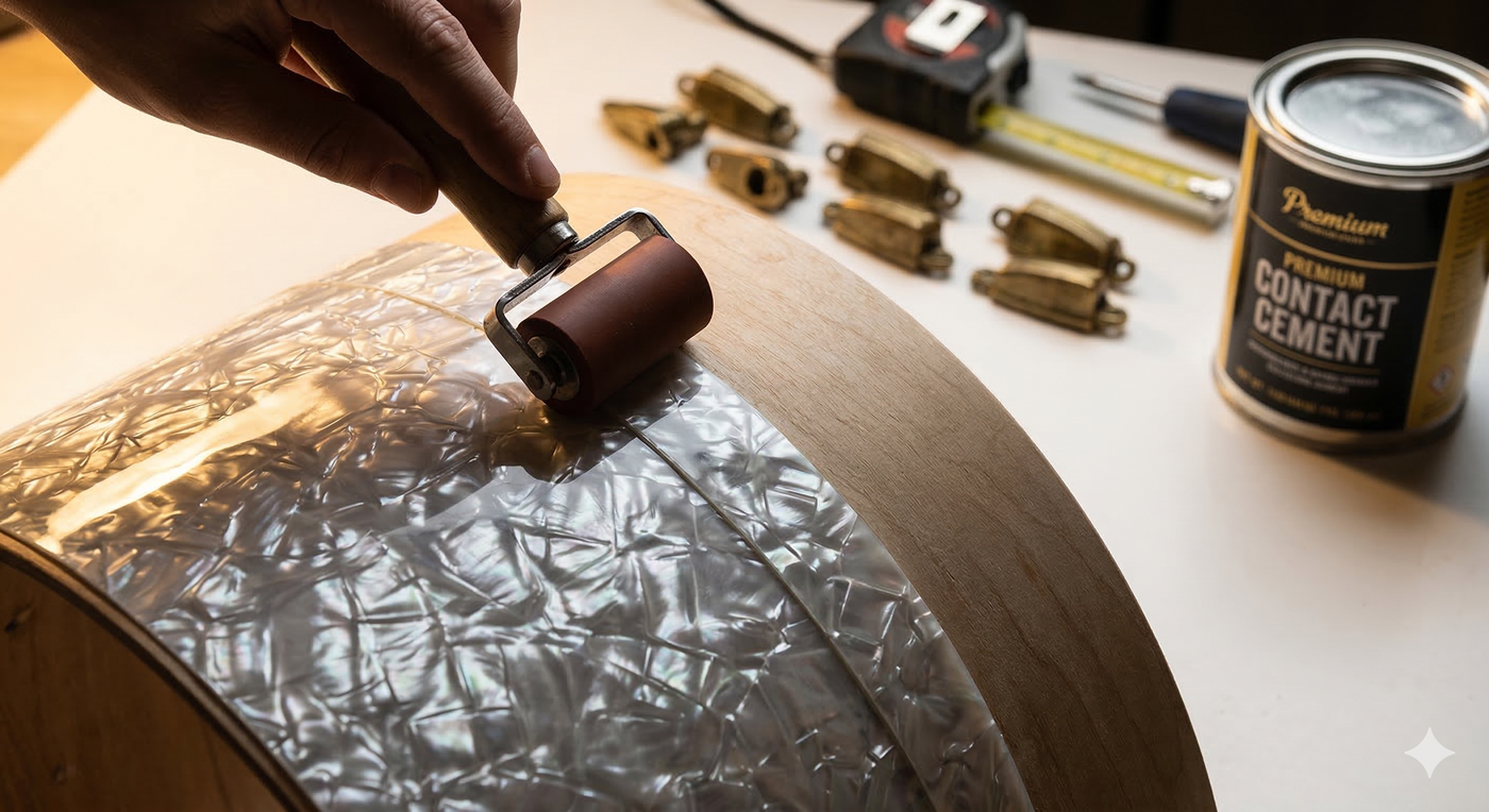 How to Wrap a Drum Shell in Celluloid — Step-by-Step