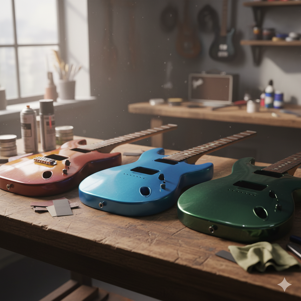 Nitro vs. Acrylic vs. Poly: Choosing the Best Guitar Paint