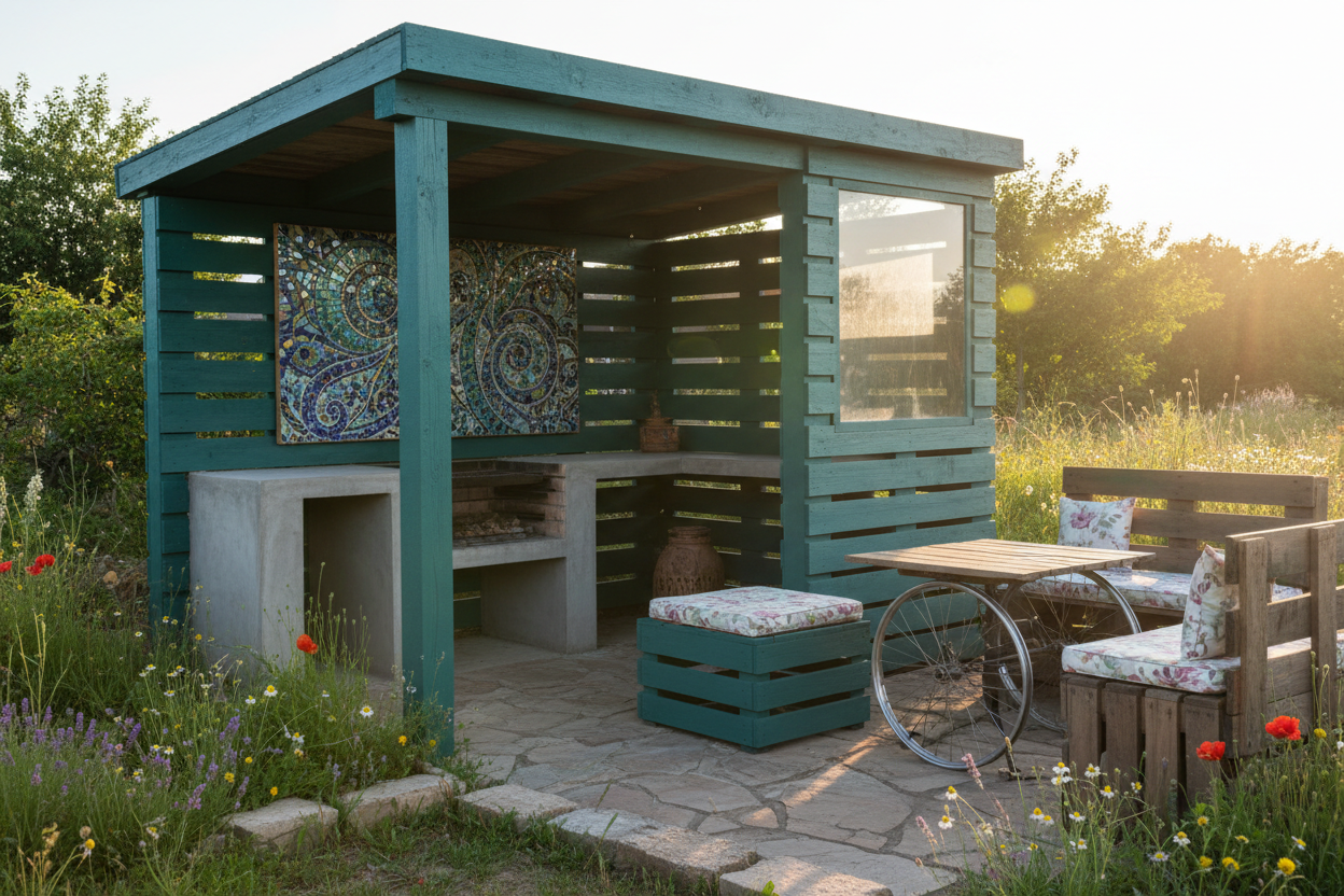 DIY Grill Station: Upcycle an Outdoor BBQ Area