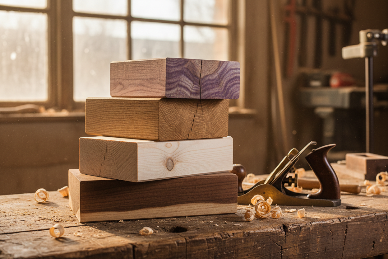 Wood Species Guide for Makers — 20+ Woods Compared