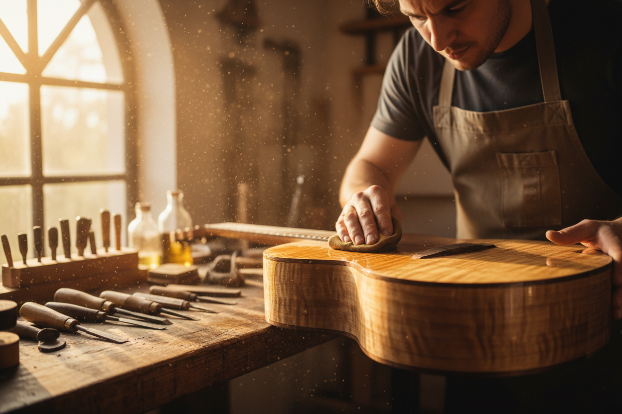 How to Inlay a Guitar Fretboard — Pearl, Abalone & Stone
