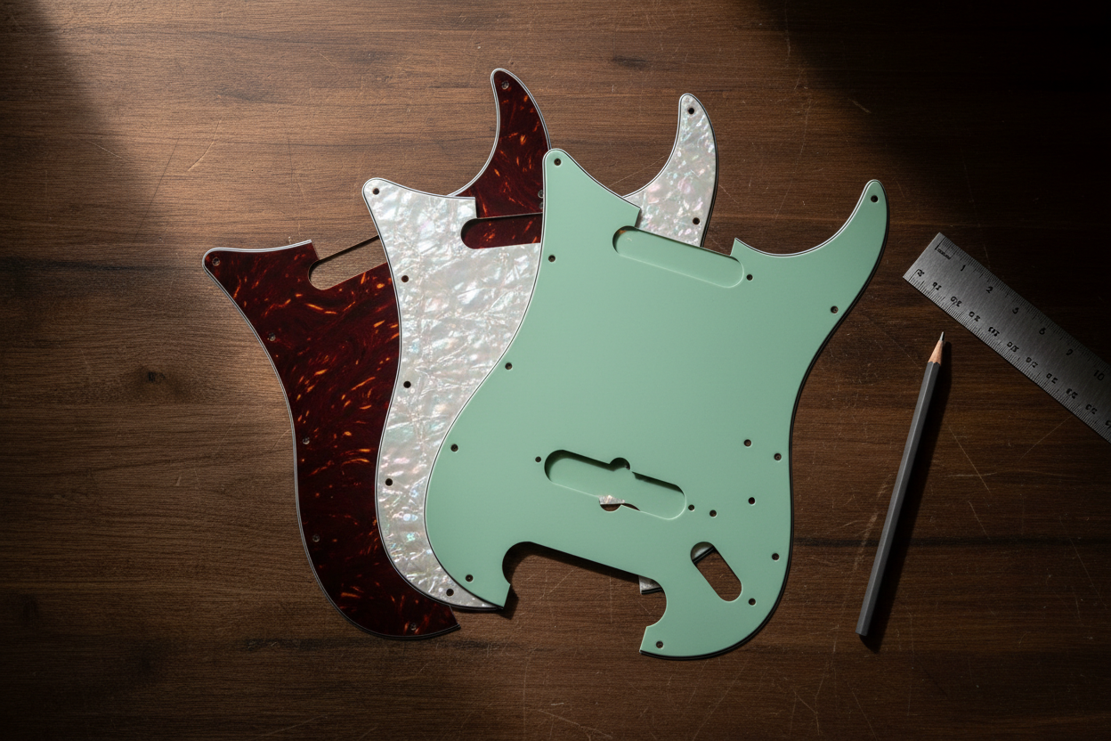 Tortoiseshell, Pearloid, or Mint Green? How to Choose the Perfect Pickguard for Your Build