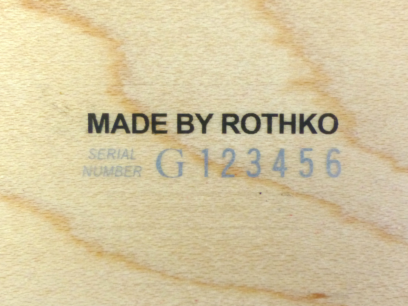 Custom Serial Number Guitar Headstock Decals