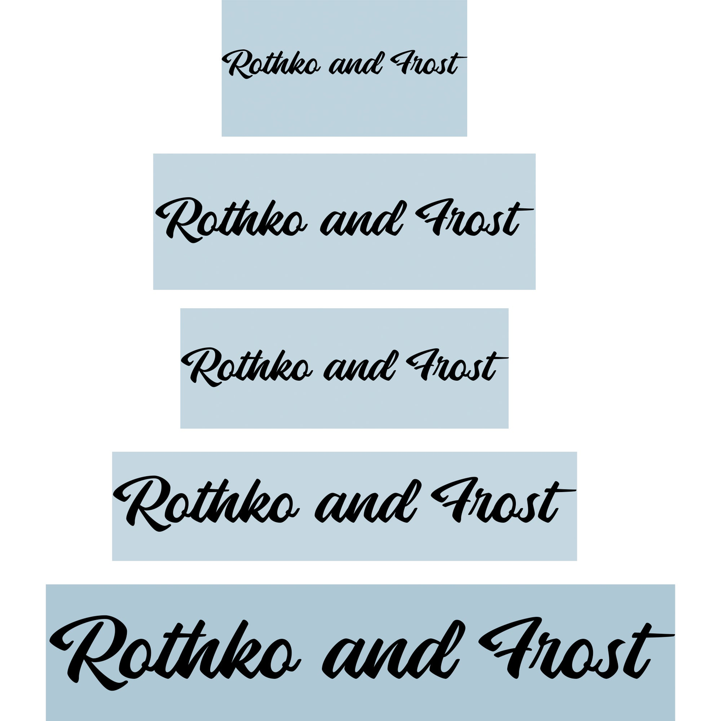 Custom Guitar Headstock Decals in Your Choice of Font