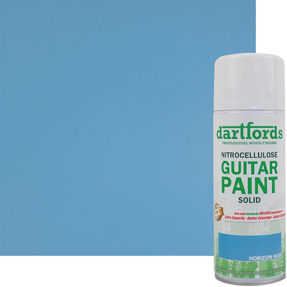 Horizon Blue Nitrocellulose Guitar Paint - 400ml Aerosol