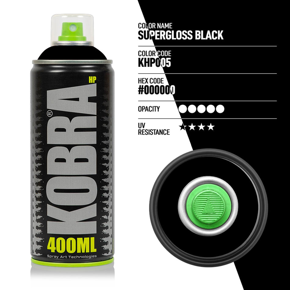 [Kobra] Hp Supergloss Black Spray Paint