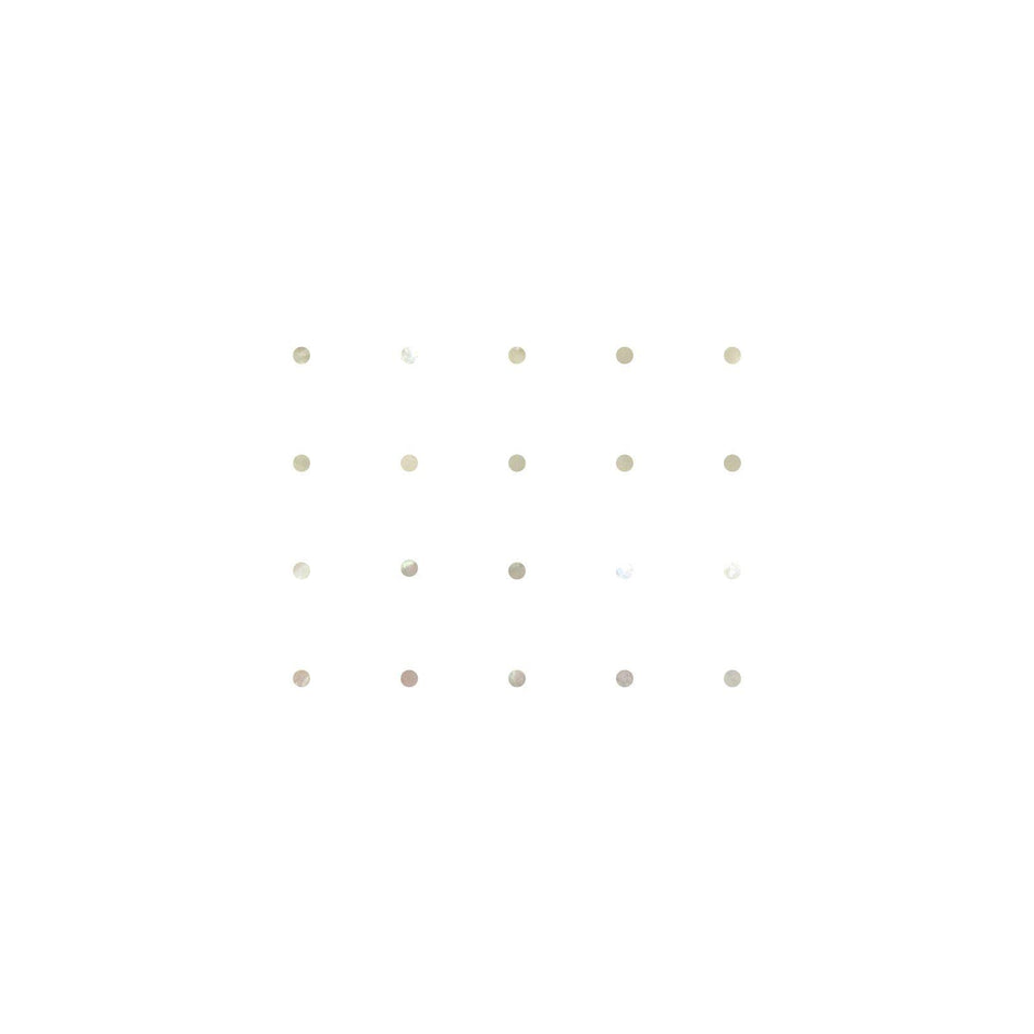 White Mother of Pearl Dot Inlays - 3.17mm, 1/8 In, Pack of 20, Circle