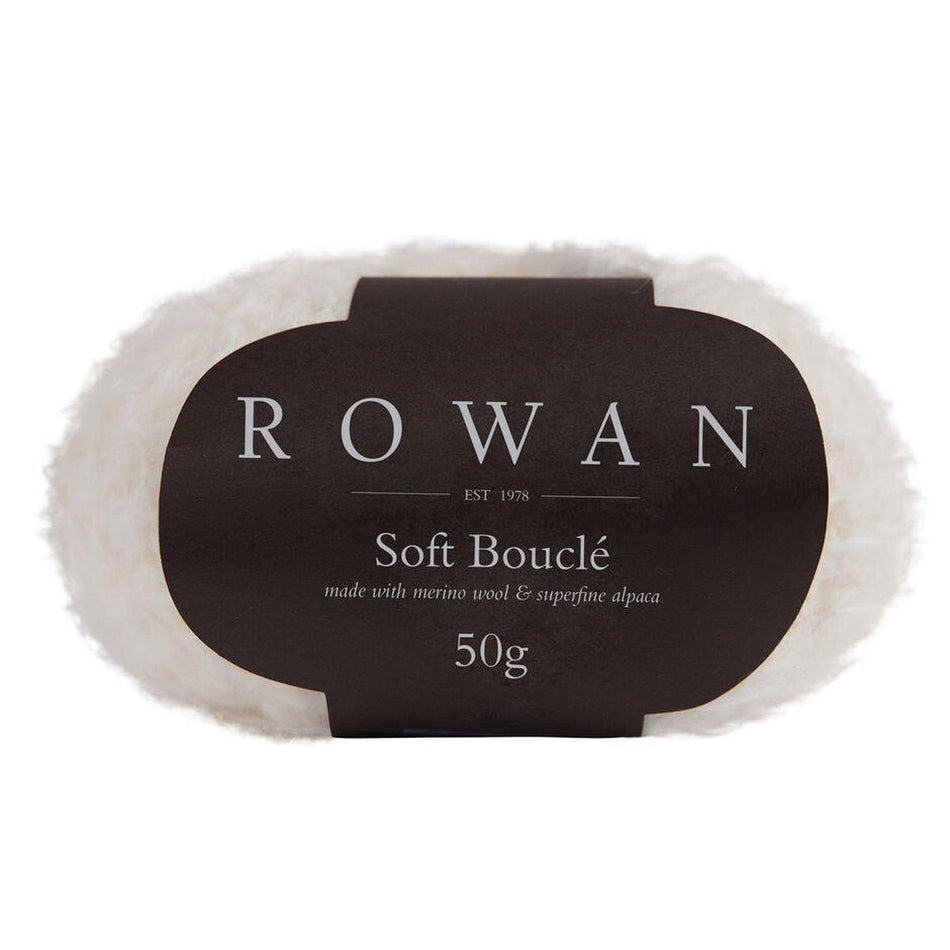 Soft Bouclé Snow 600 45% Cotton, 23% Alpaca 22% Wool, 10% Polyamide Yarn - 50g