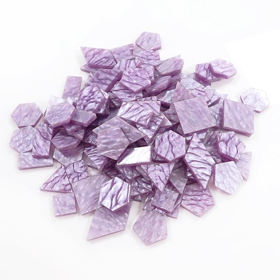 Mixed Purple Lava Pearl Acrylic Mosaic Tiles, 12-30mm (Pack of 200pcs)