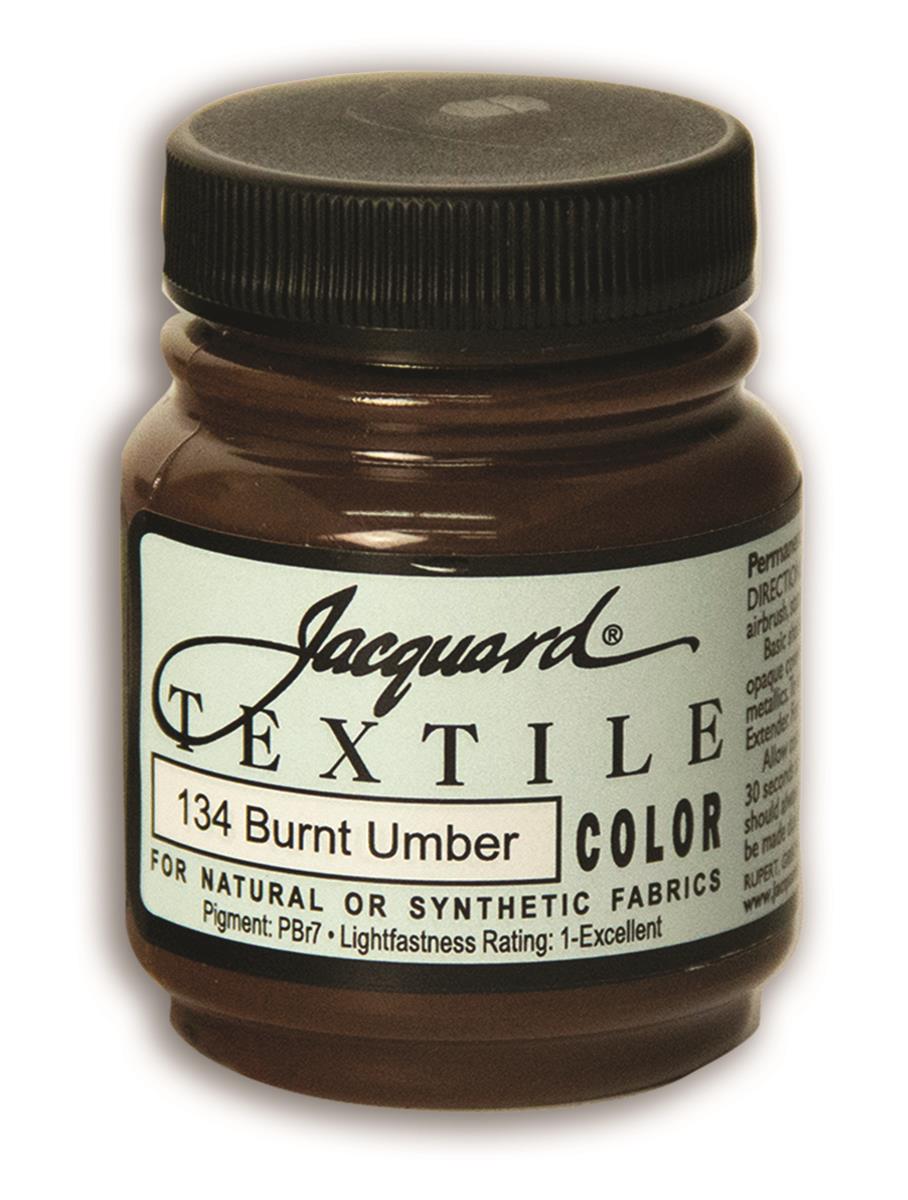 JAC1134 134 Burnt umber Textile Color Paint - 2.25 fl oz