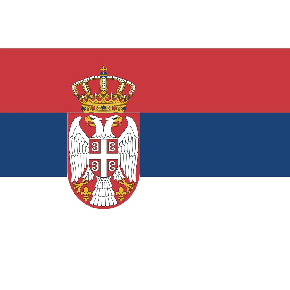 Serbia Flag Waterslide Decal