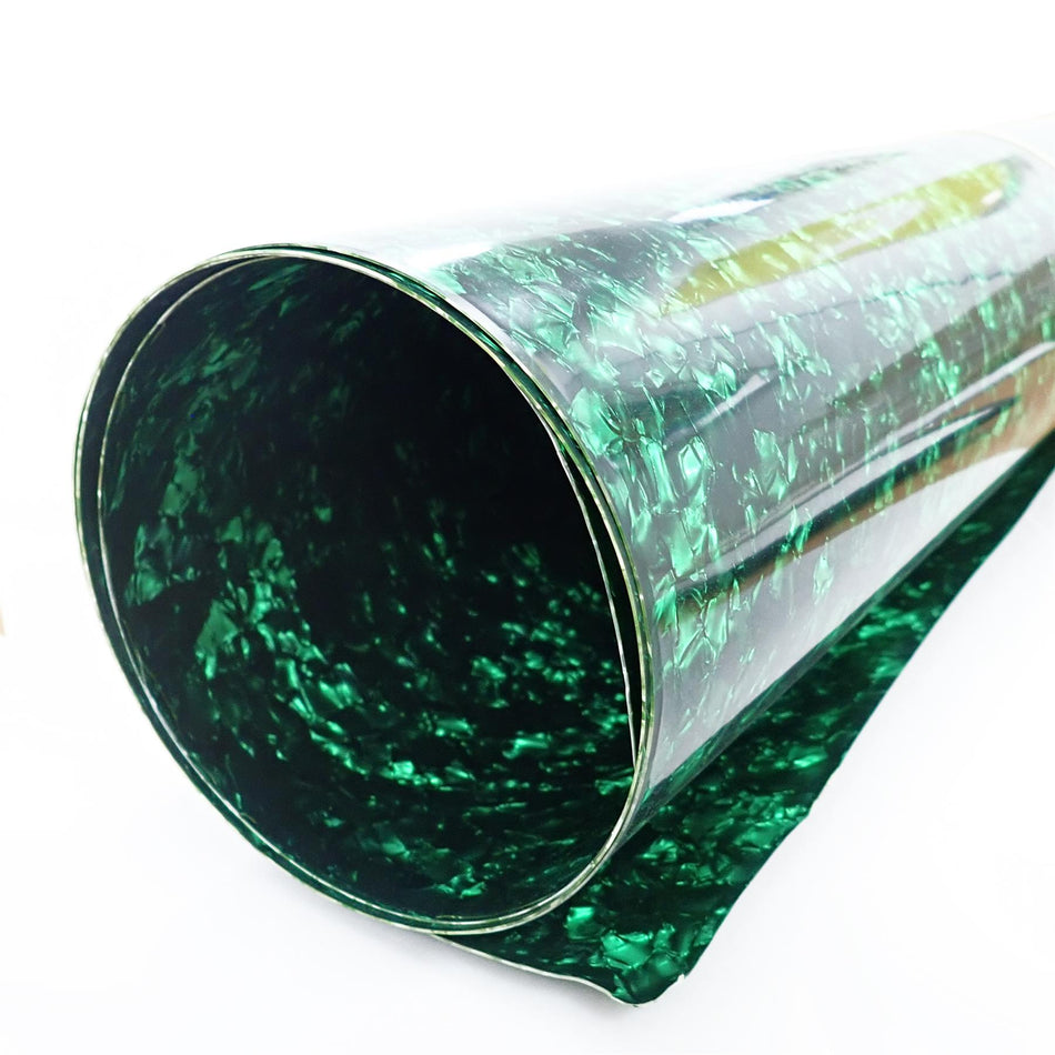 Green Pearloid Celluloid Drum Wrap - 1600x700x0.5mm