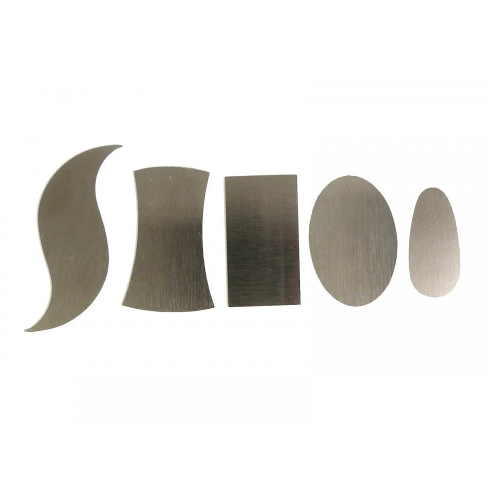 Steel Small Shaped Scrapers - Set of 5
