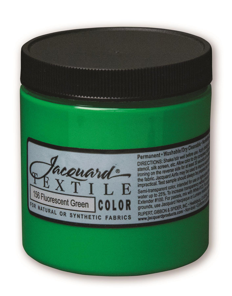 JAC2156 Fluorescent 156 Green Textile Paint - 8 fl oz