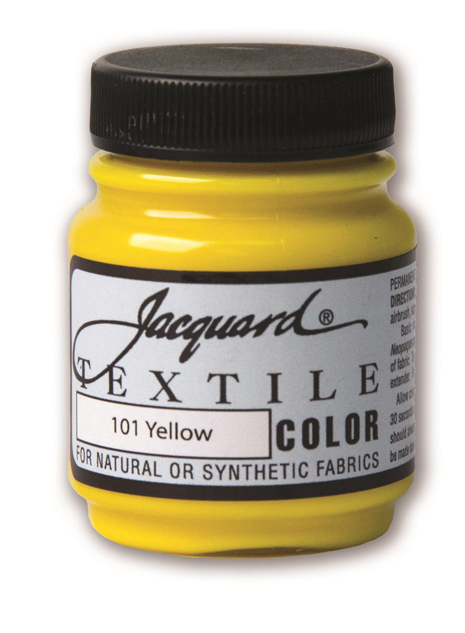 JAC1101 101 Yellow Textile Color Paint - 2.25 fl oz