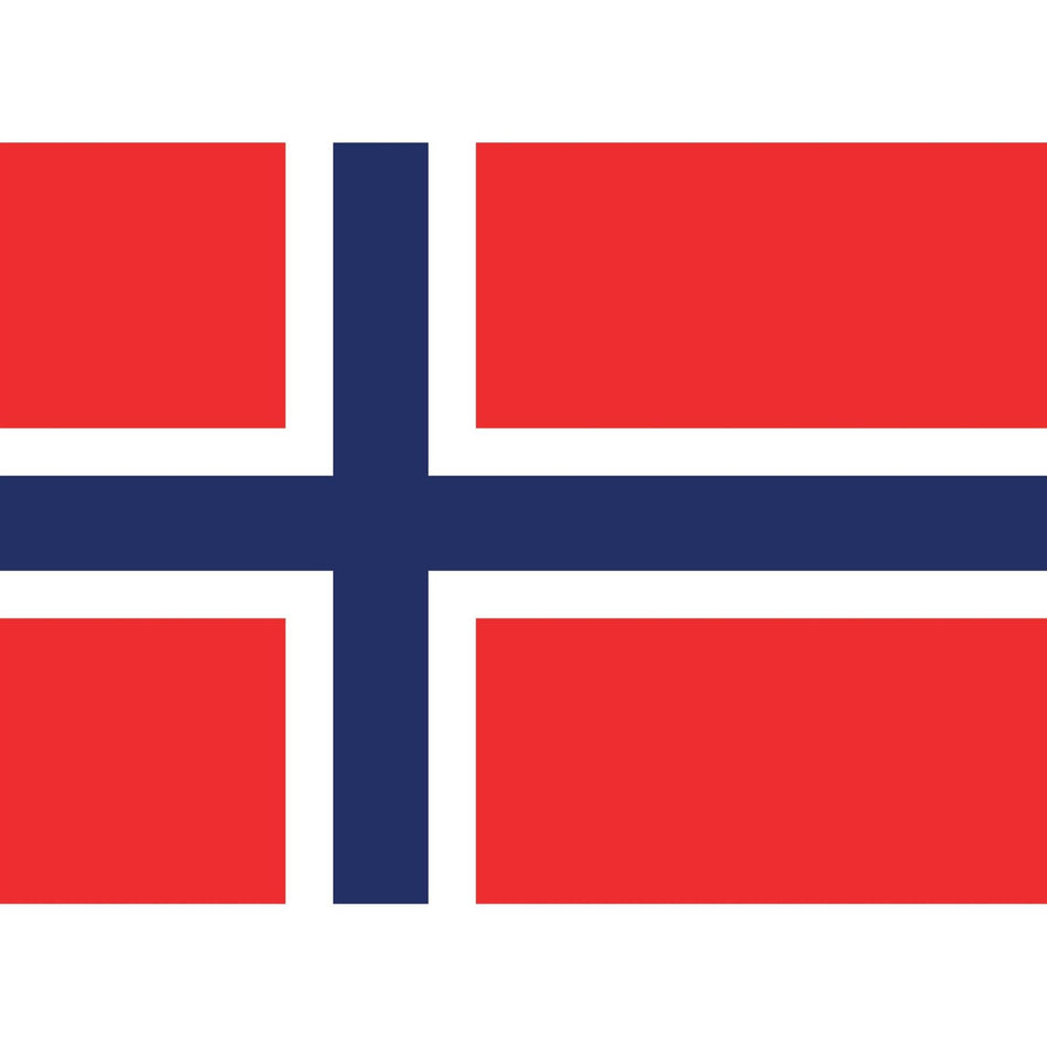Norway Flag Waterslide Decal