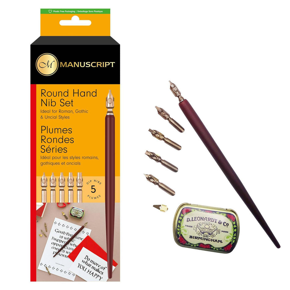 Round Hand 2 Calligraphy Set - Set of 5