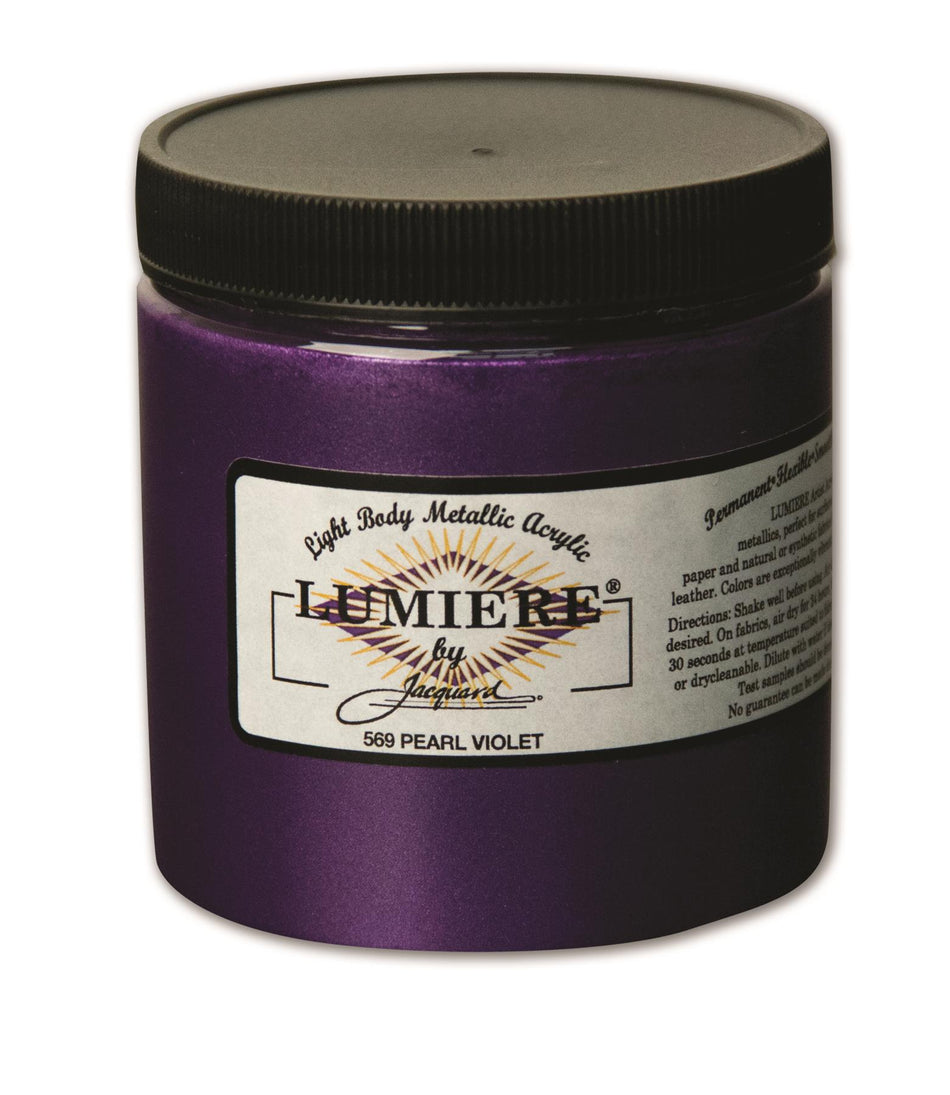 JAC2569 Lumiere Pearl 569 Violet Metallic Acrylic Paint - 8 fl oz