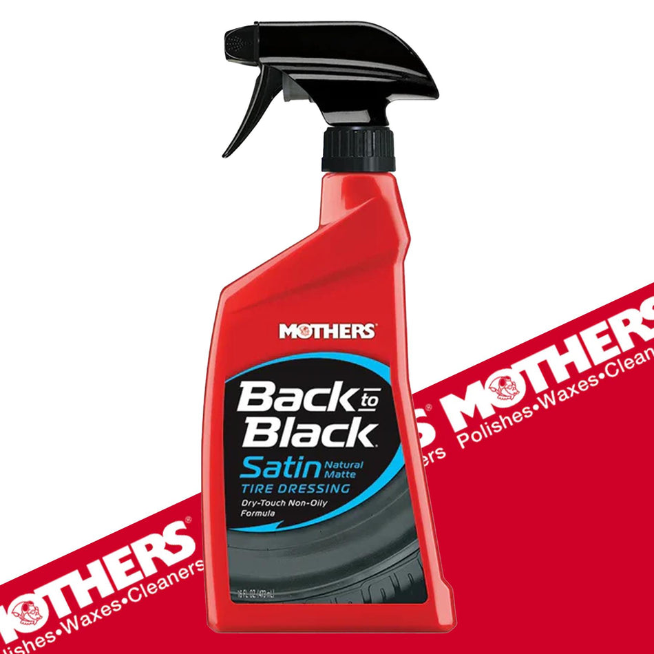 [Mothers] 6816 Back To Black Satin Tyre Dressing - 16oz 473ml
