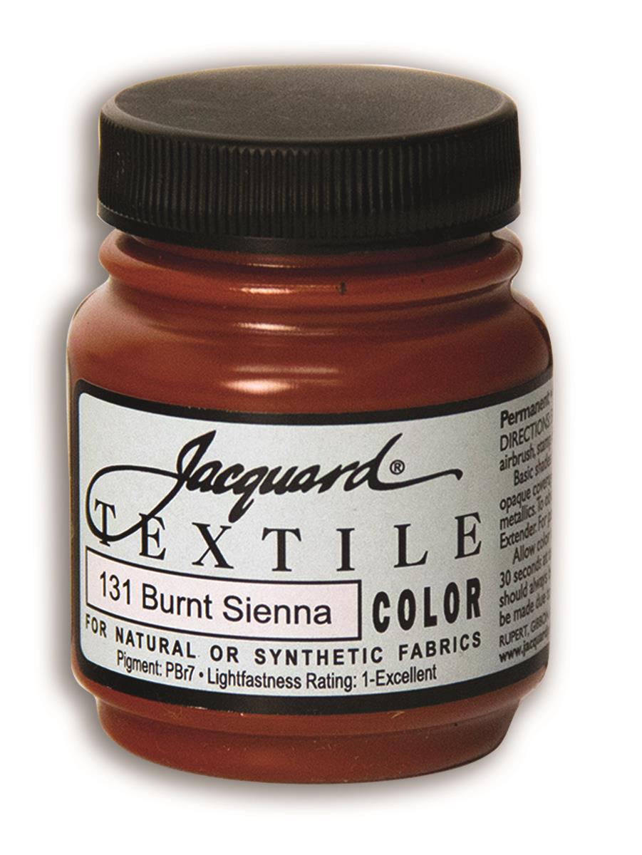 JAC1131 131 Burnt Sienna Textile Color Paint - 2.25 fl oz