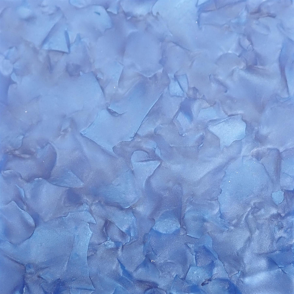 Sky Blue Pearloid Acrylic Sheet - 98x98x3mm, Sample