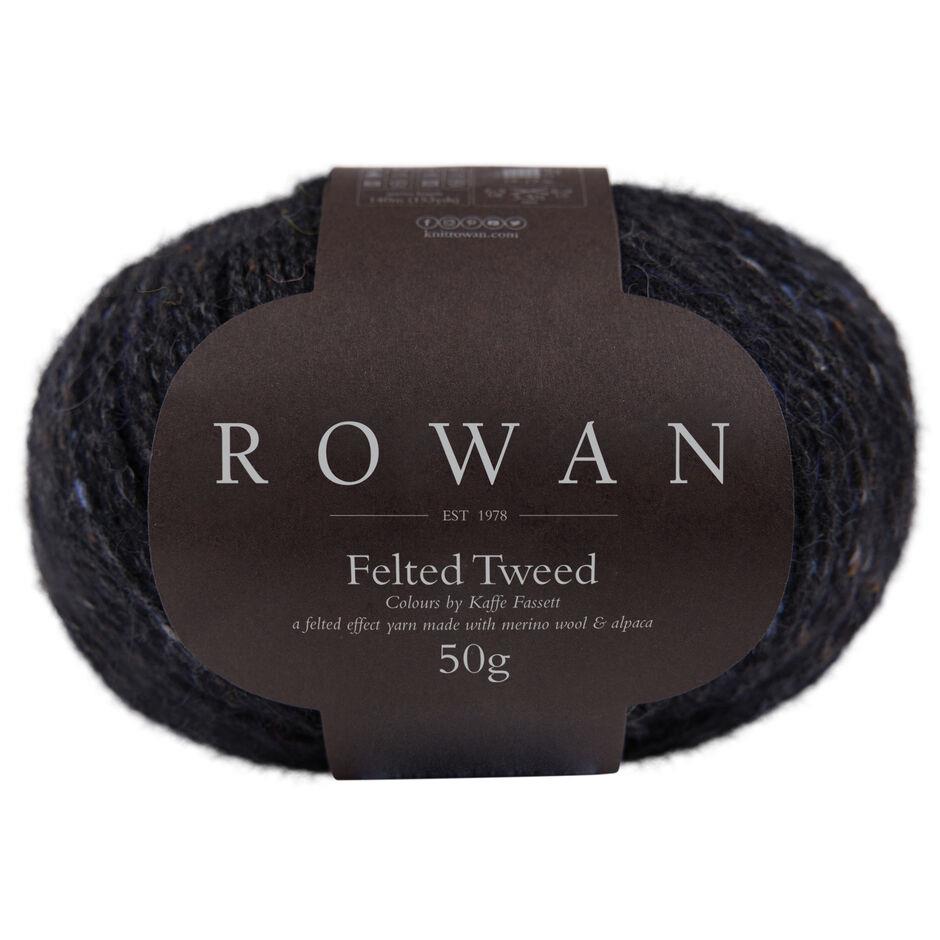 Felted Tweed Black 211 50% Wool 25% Alpaca 25% Viscose Yarn - 50g