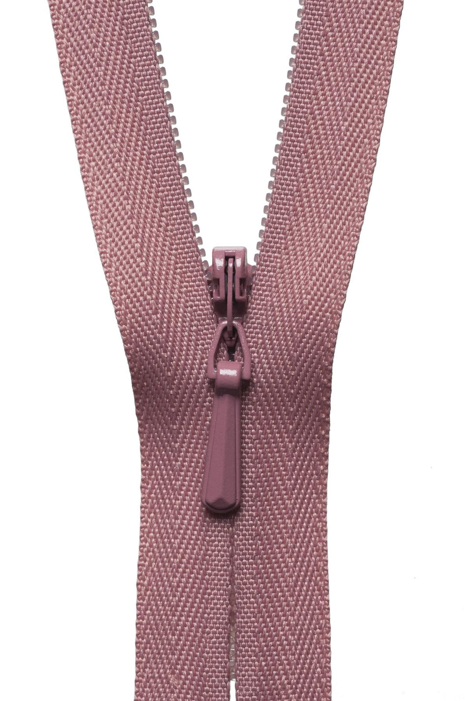 Dusky Pink Concealed Zip - 20Cm