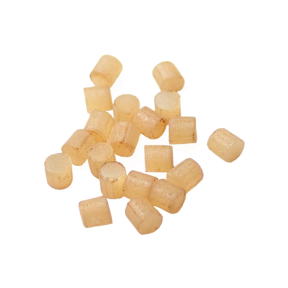 Cream Vintage Pearloid Celluloid Dot Inlays - 2mm, Pack of 20, Circle