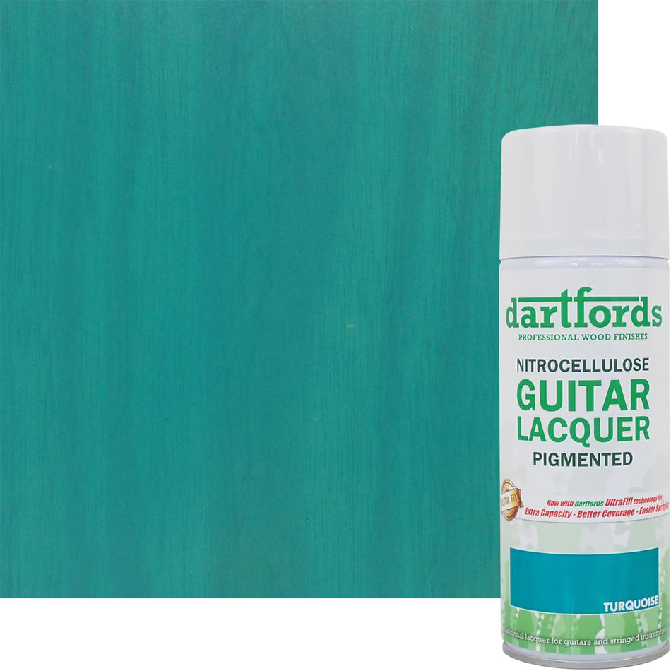 Turquoise Pigmented Nitrocellulose Guitar Lacquer - 400ml Aerosol