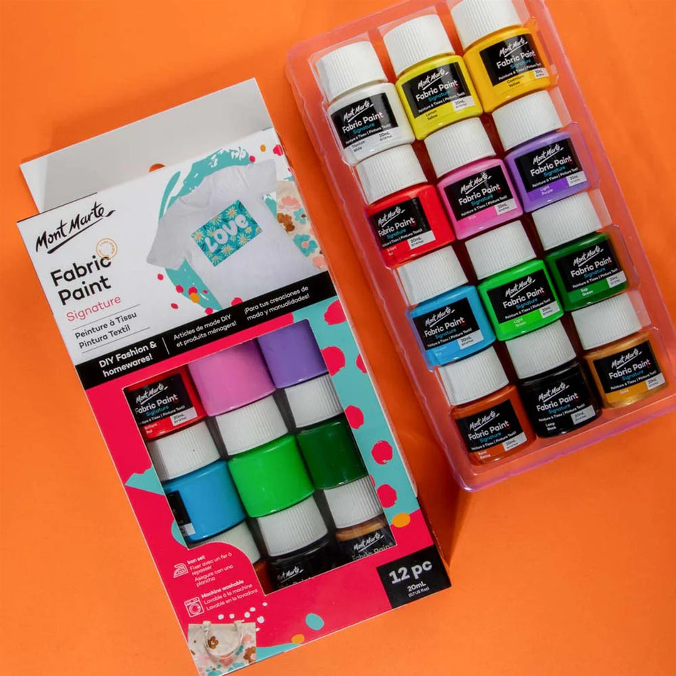 PMHS0076 Fabric Paint Set - 20ml Set of 12