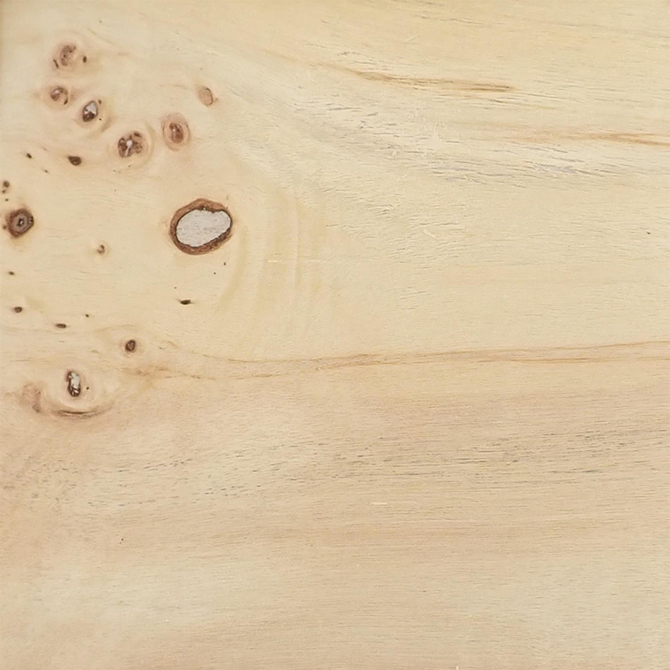 Burl Mappa Fleece Backed Natural Wood Veneer - 2m x 350x0.25mm