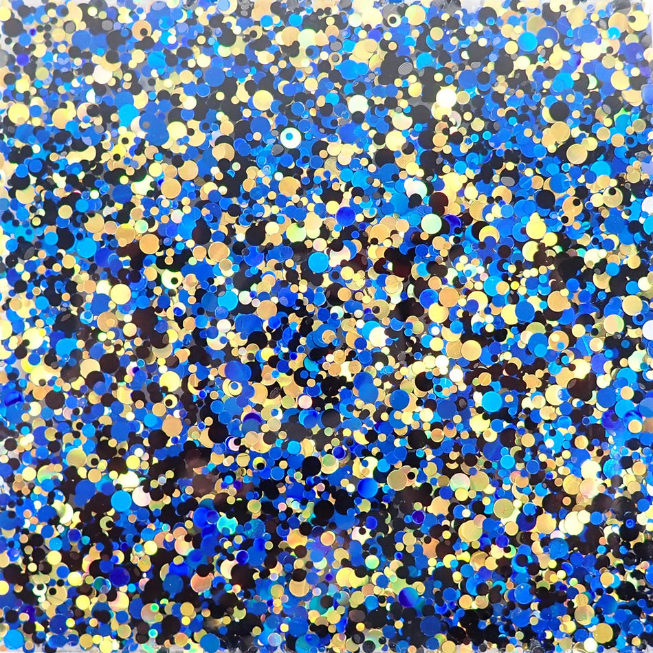Blue Chunky Glitter Cast Acrylic Sheet (3mm thick)