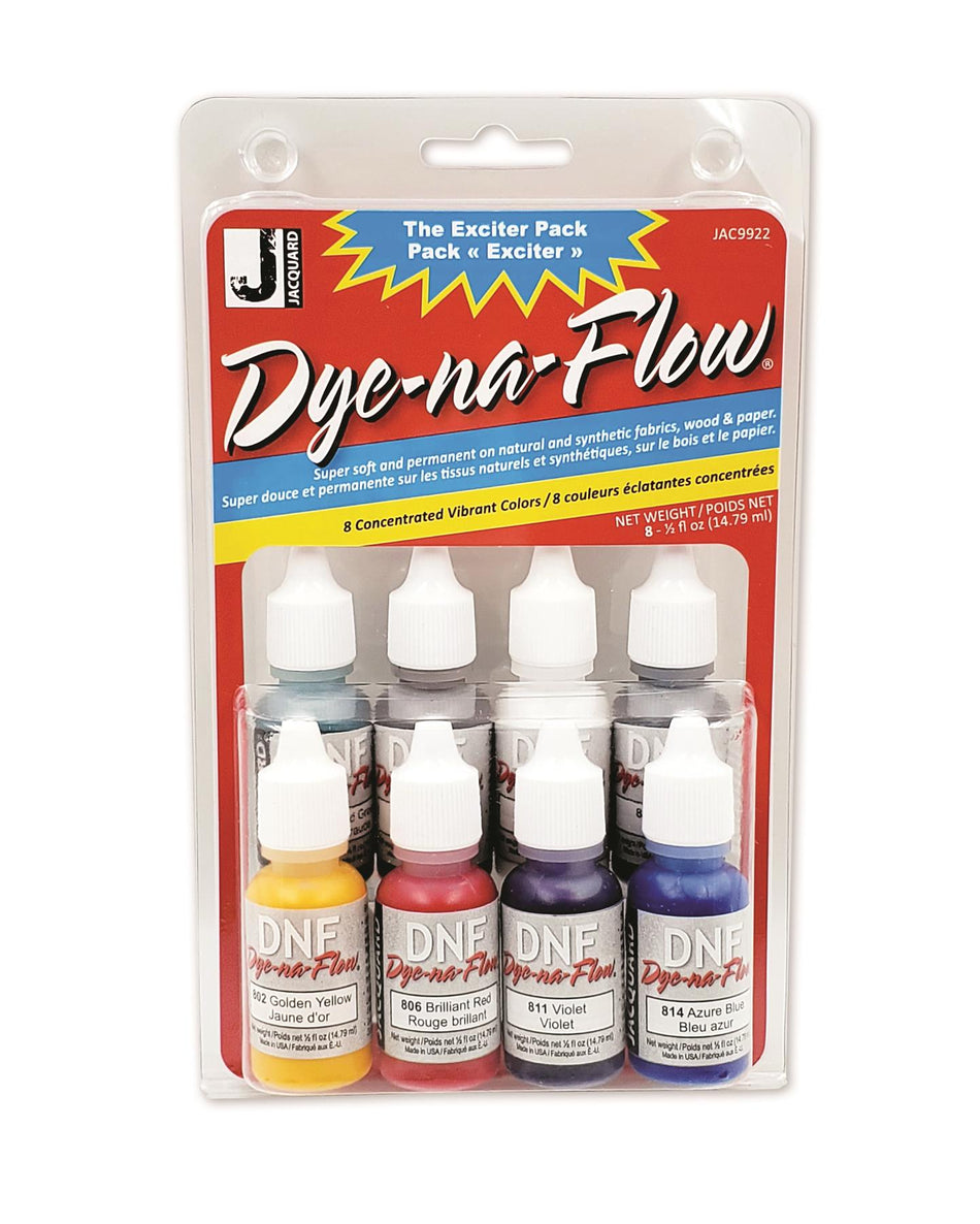 JAC8000 Dye-Na-Flow Fabric Paint - Set of 8