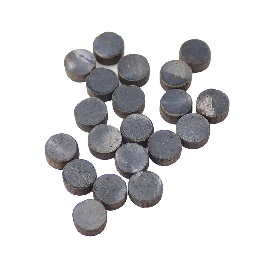 Black Pearloid Celluloid Dot Inlays - 3mm, Pack of 20, Circle
