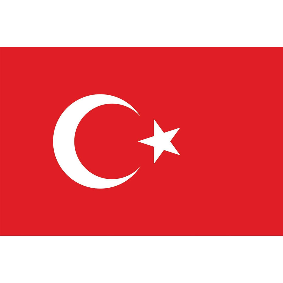 Turkey Flag Waterslide Decal