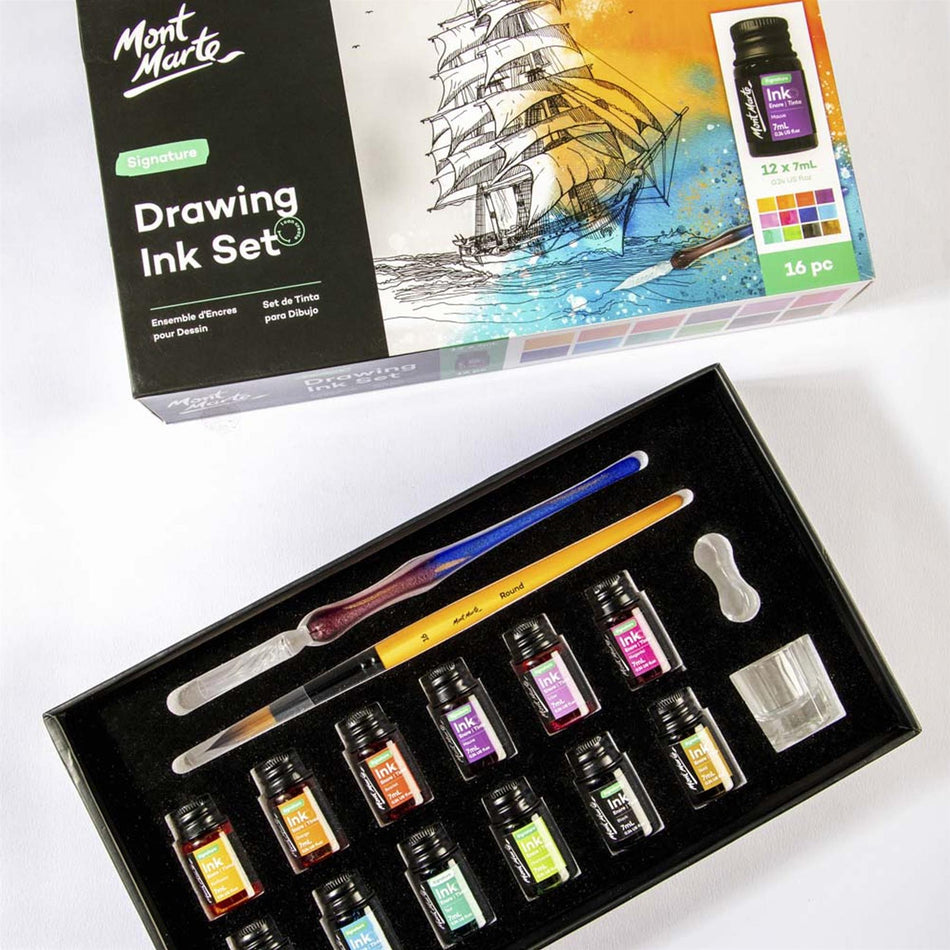 PMNK0004 Drawing Ink - 7ml Set of 16