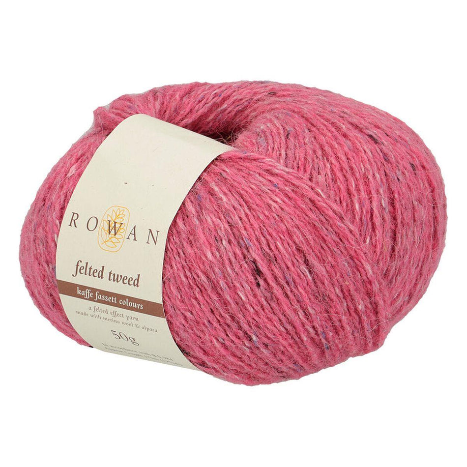 Felted Tweed Pink Bliss 199 50% Wool 25% Alpaca 25% Viscose Yarn - 50g