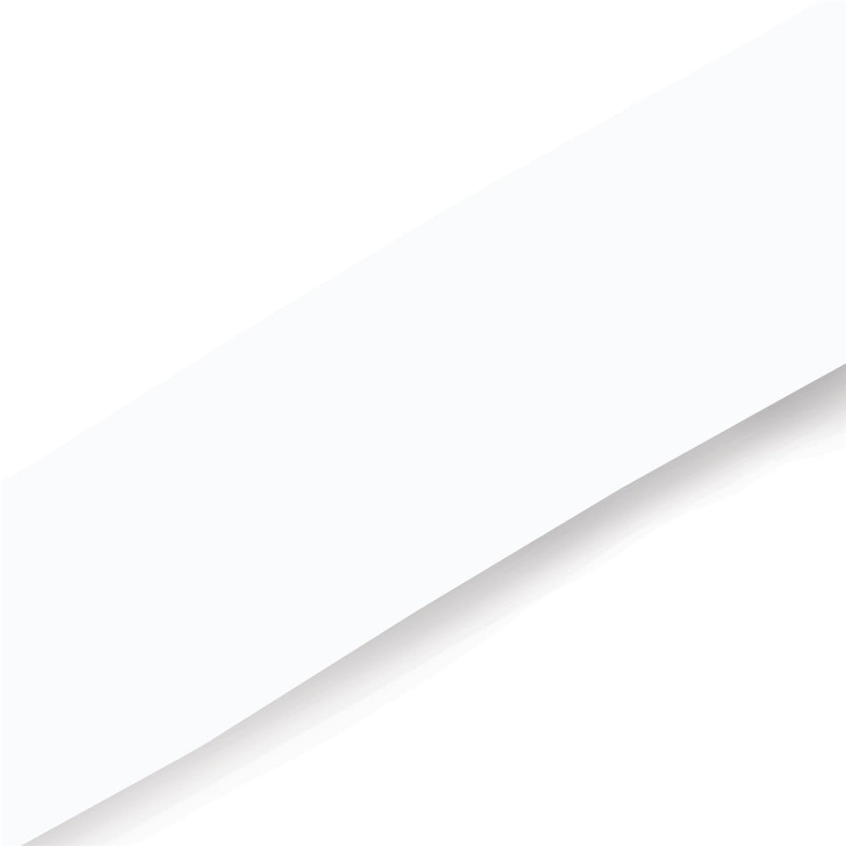 White Plain CAB Blank Binding Sheet - 1600x100x0.5mm