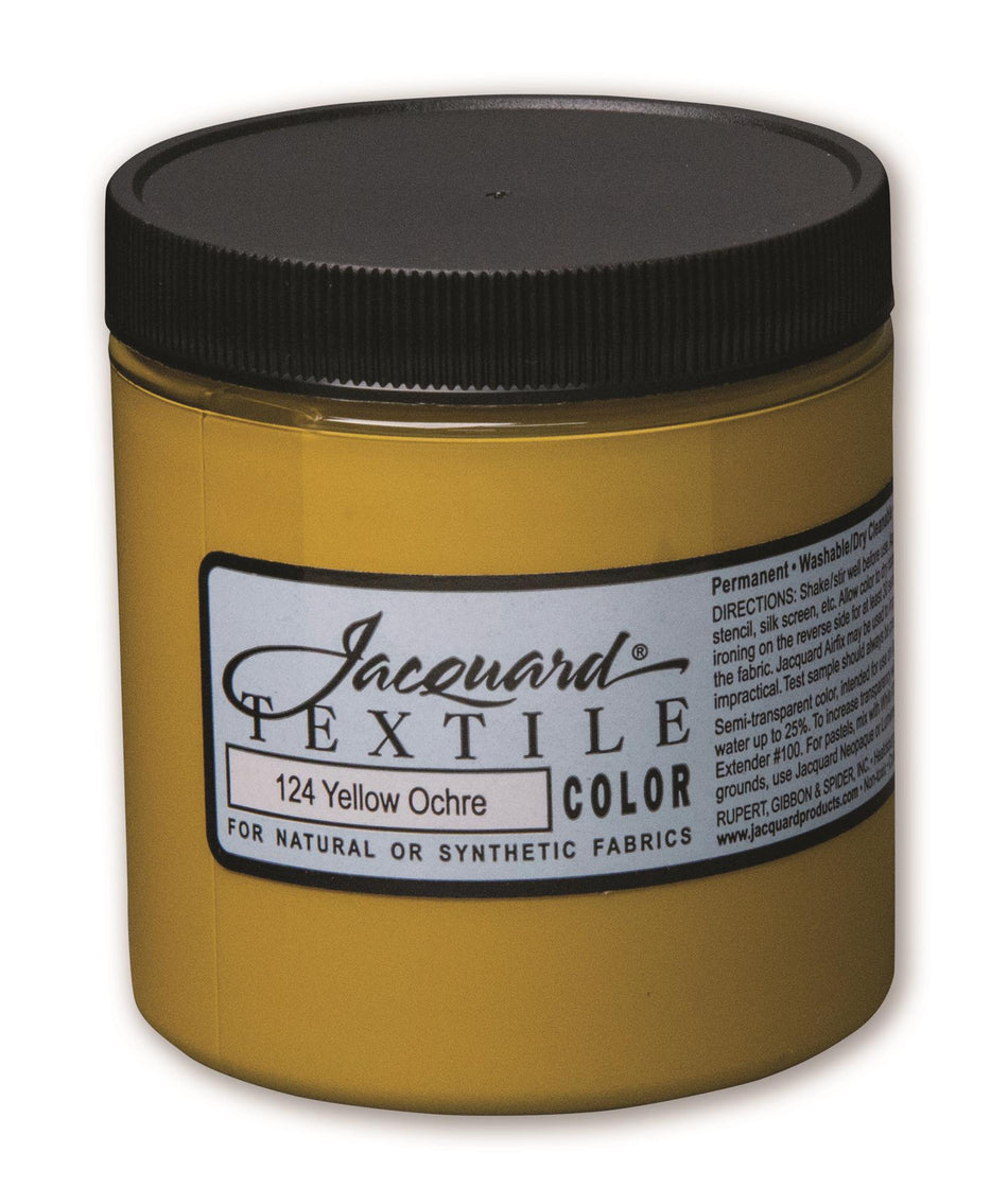 JAC2124 124 Yellow Ochre Textile Paint - 8 fl oz