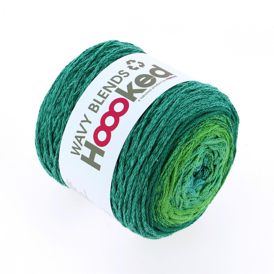 WB02 Wavy Blends Lush Mint Recycled Cotton Yarn - 260M, 250g