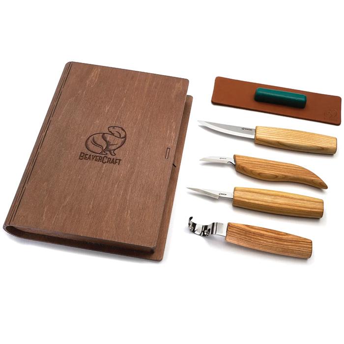 S09 BOOK Set of 4 Knives In Gift Book-Box