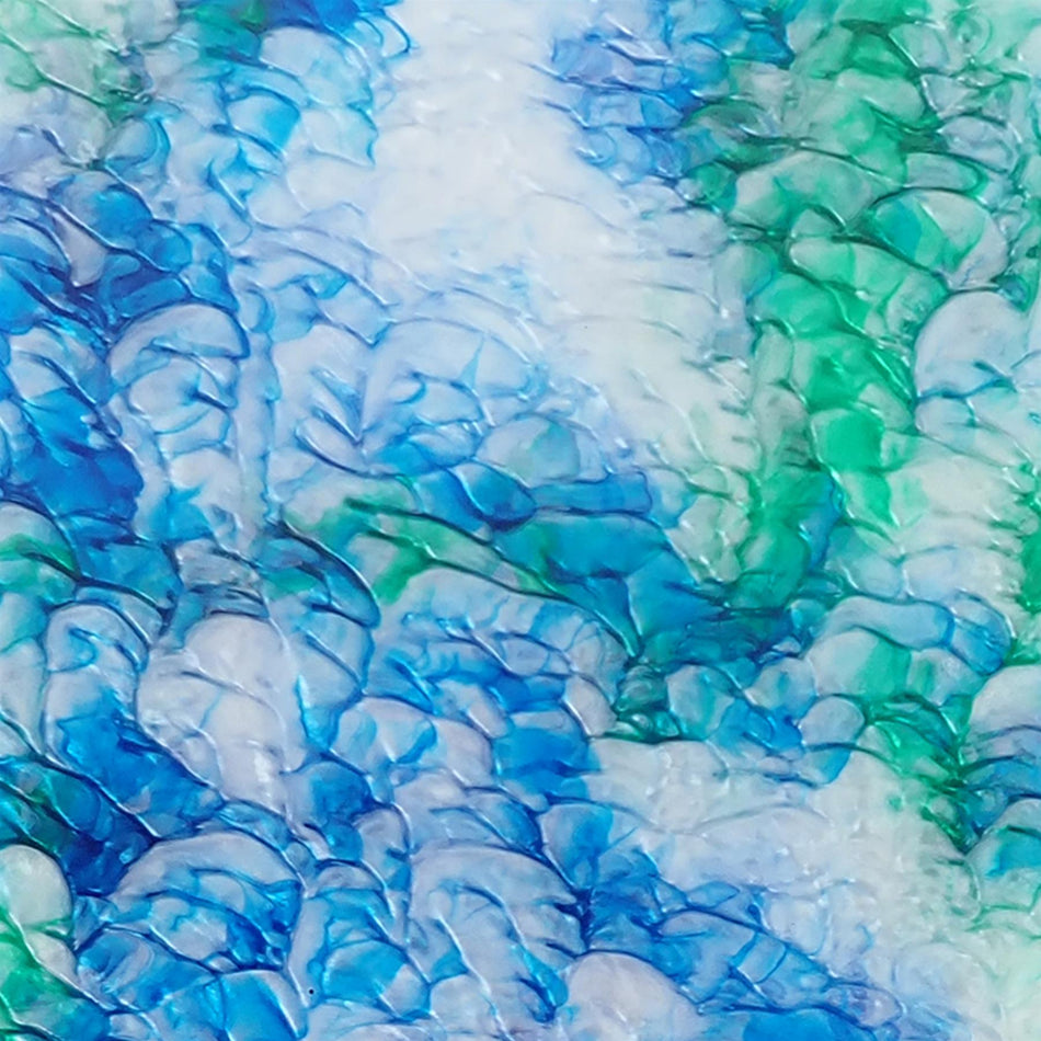 Green Blue Lava Pearl Cast Acrylic Sheet (3mm thick)