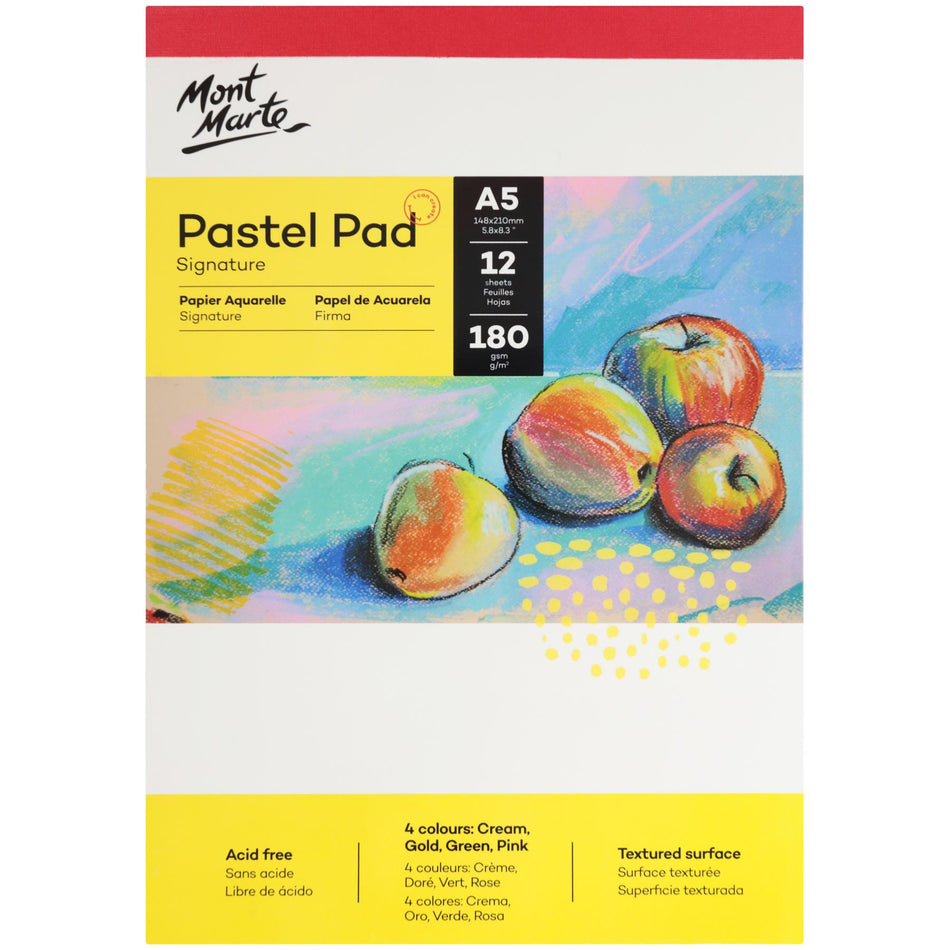 MSB0053 Pastel Pad Acid Free 4 Colours 180Gsm - A5