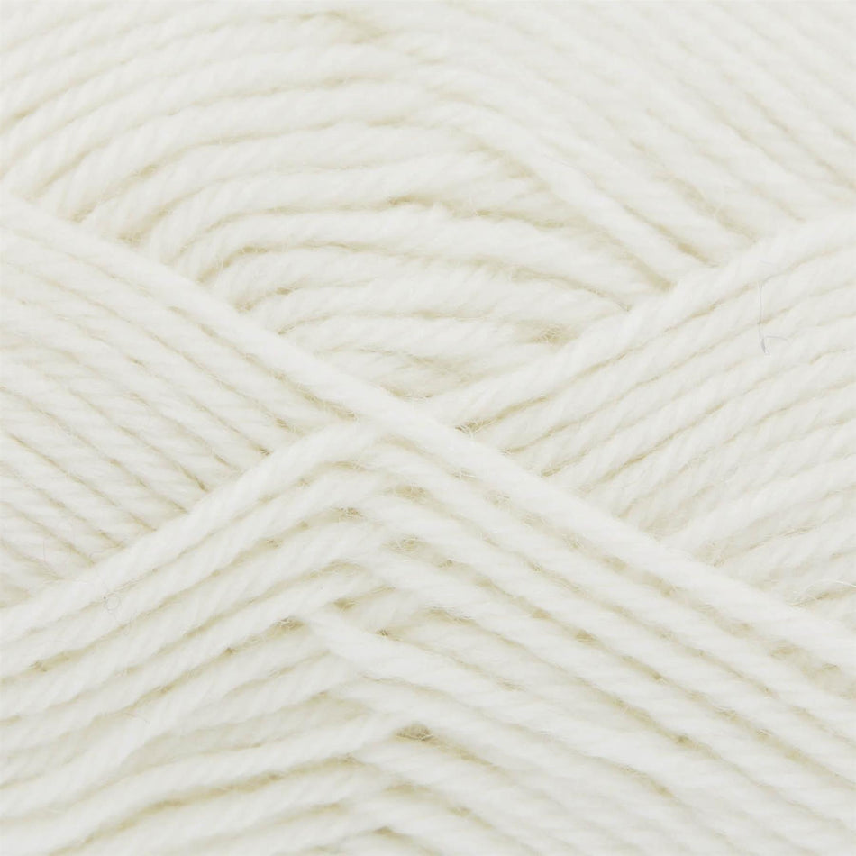 61001 Merino Blend 4Ply White Yarn - 180M, 50g