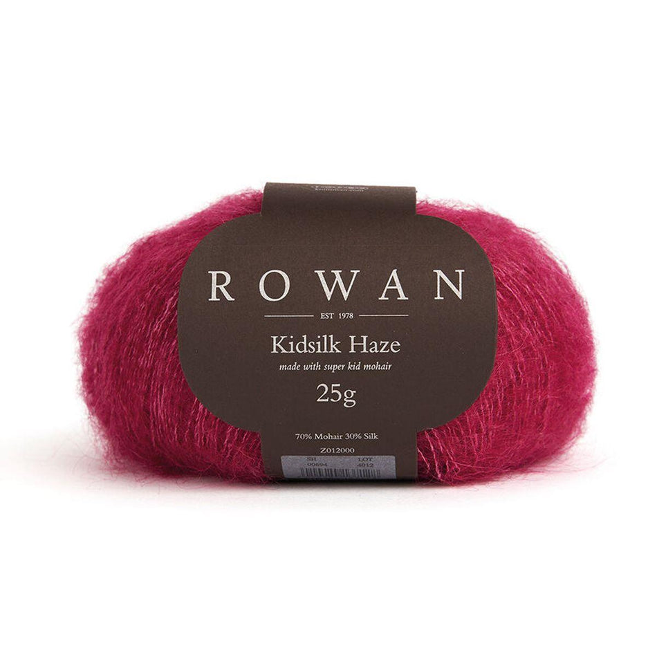 Kidsilk Haze Magenta 717 70% Mohair 30% Silk Yarn - 25g