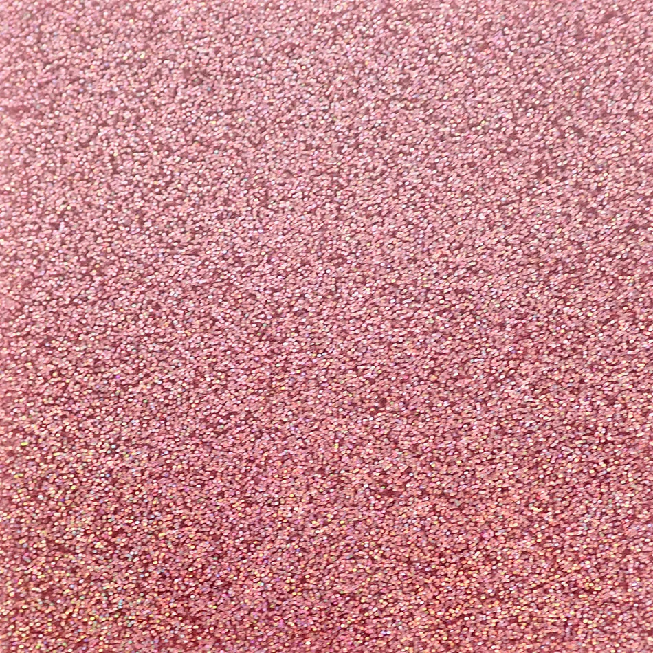 Golden Pink Holographic Glitter Acrylic Sheet - 300x200x3mm