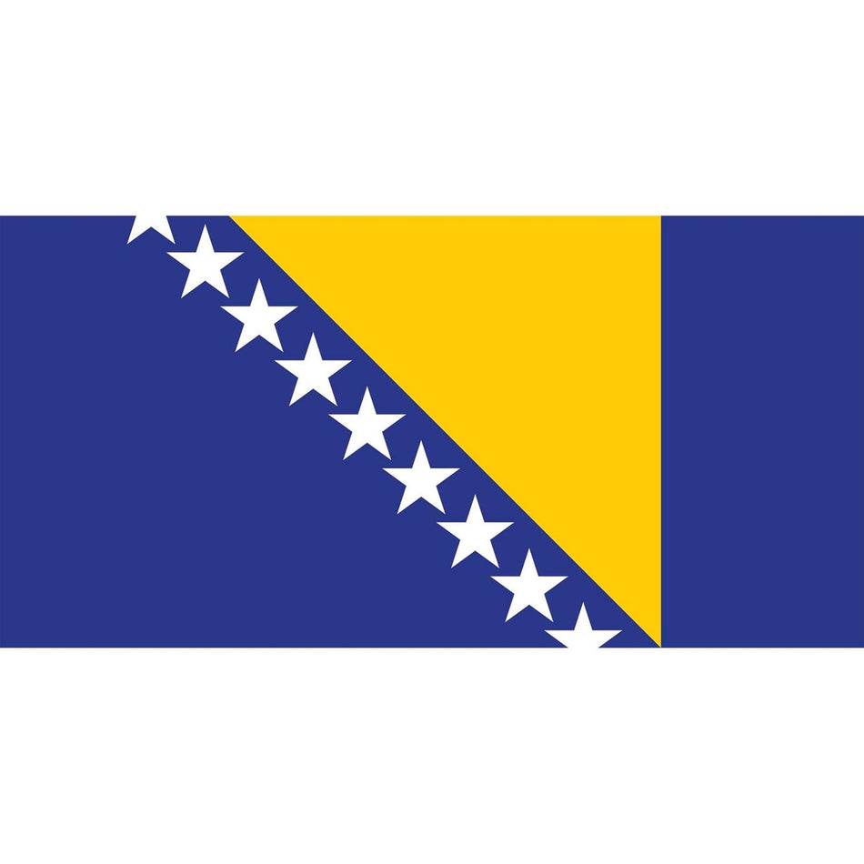 Bosnia and Herzegovina Flag Waterslide Decal